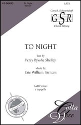 To Night SATB choral sheet music cover